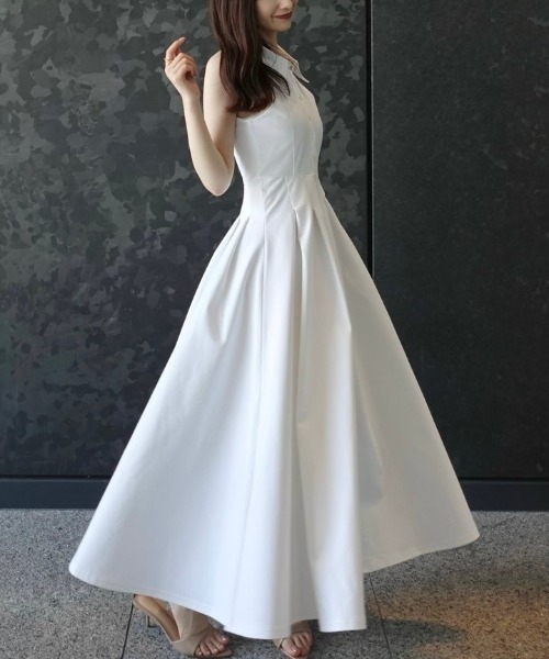 ワンピース anuans アニュアンス 新品 アシンメトリーシャツワンピース