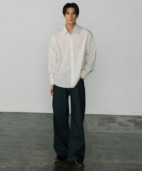 「LURAKU」 デニムパンツ MEDIUM ネイビー メンズ_画像3