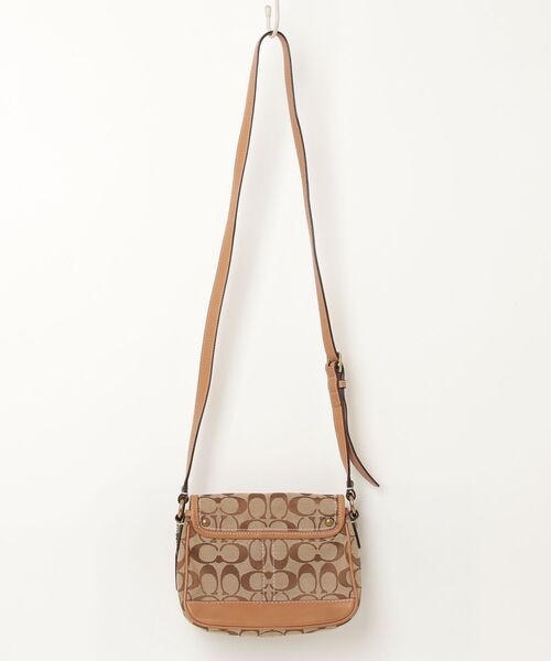 COACH ベージュ レザー ショルダーバッグ COACH（コーチ） ショルダーバッグ - ベージュ レディース : ZOZOTOWN
