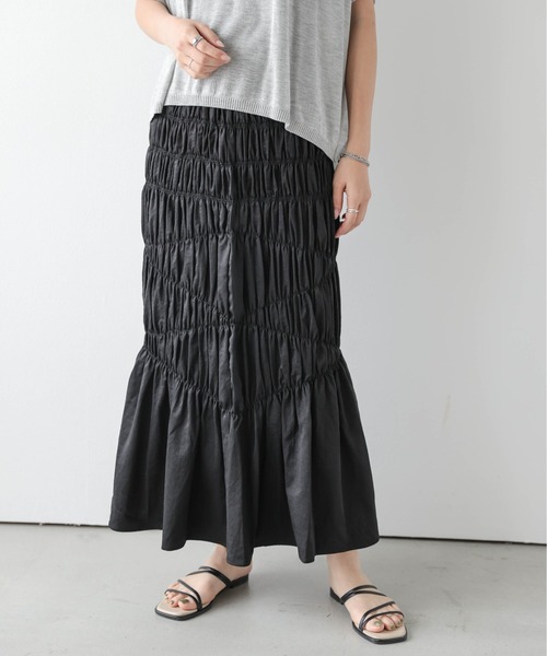 Cura Closet ロング スカート 夏 「@loverara.loverara コラボ