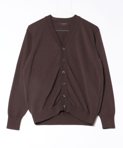 「Rinascente」 ニットカーディガン LARGE ダークブラウン メンズ_画像5