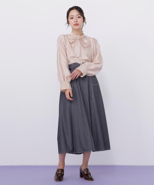 「JILL by JILL STUART」 フレアスカート SMALL グレー レディース_画像2