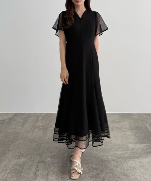 「CENEA」 半袖ワンピース MEDIUM ブラック レディース_画像6