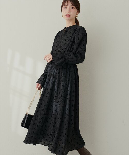 「natural couture」 長袖ワンピース MEDIUM ホワイト レディース_画像2