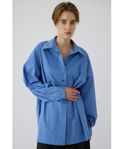 RIM.ARK ブラウス シャツ Neck open oversized SH(ネック オープン 