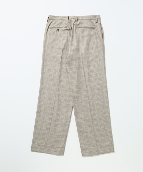 極美品 アダムエロペ × OGUZ 別注 T/R ストレッチ ルーズ スーツ M ADAM ET ROPE'（アダムエロペ） ワイドパンツ スラックス 「OGUZ