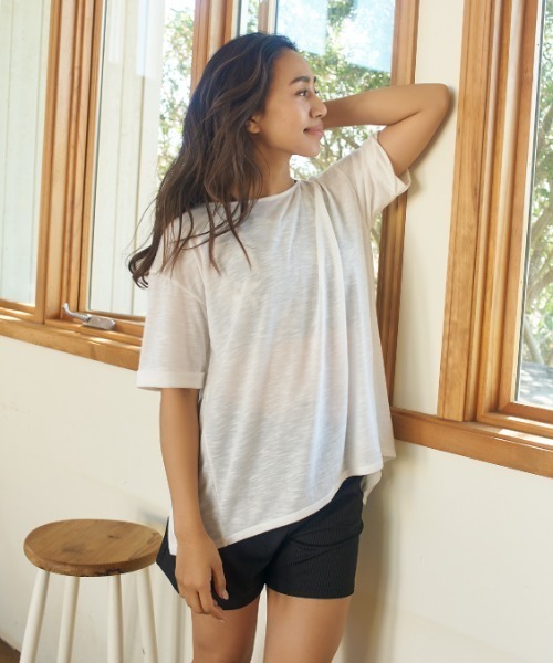 Tシャツ Tシャツ ムラサキスポーツ別注 Ungrid アングリッド 水陸両用ルーズシルエット無地tシャツ ラッシュガードtシャツ Zozotown Paypayモール店 通販 Paypayモール