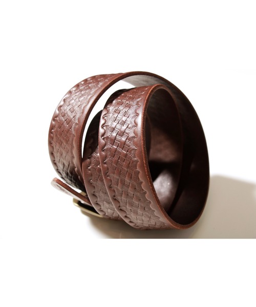 ROTAR ベルト Embossed leather belt エンボス レザーベルト