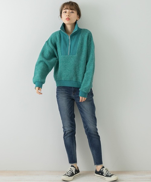 定番セール ニット - 通販 - PayPayモール ハーフジップシャギープルオーバー ZOZOTOWN PayPayモール店 好評最新作