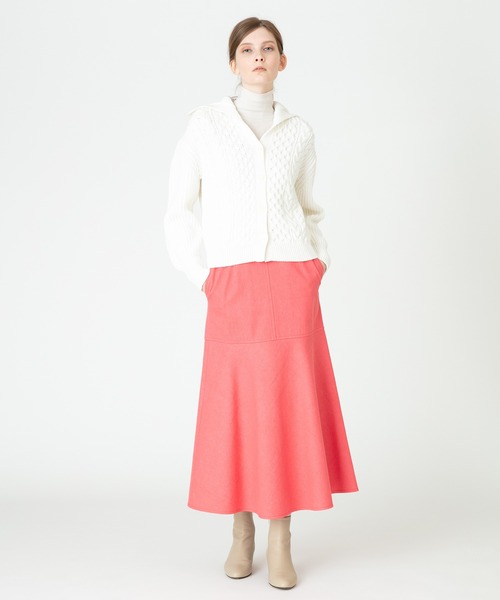 allureville カーディガン コットンリリーケーブルカーディガン