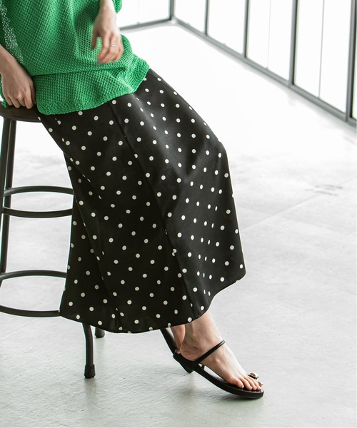 【美品】NOBLE ドット柄 フレアスカート size38 NOBLE スカート 《追加》ドットプリントフレアースカート 2
