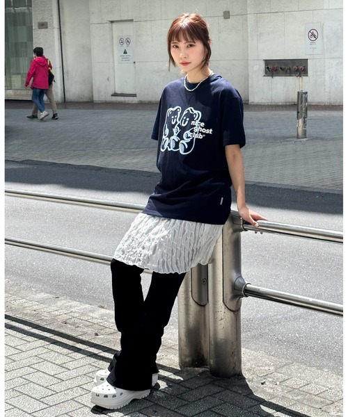 Nice Ghost Club☆RABBIT OR BEAR TEE rabbit or bear tee[black] - niceghostclub