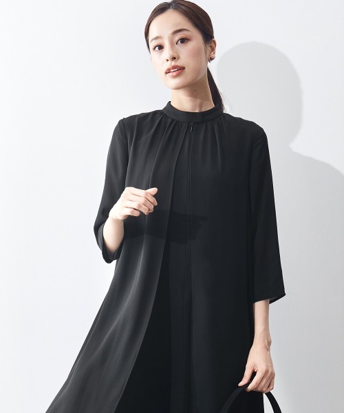 PSFA 喪服　ワンピースセットアップ　新品未使用　9号 セットアップ 喪服・礼服｜日本製生地｜洗える｜防しわ