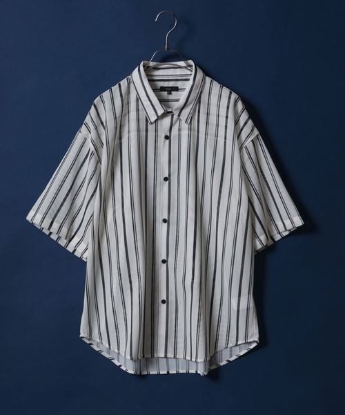 プリント シャツ レディース ビックシルエット ANPAS シャツ Total Pattern Print Big Silhouette Sheer Shirt
