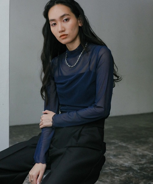 tシャツ シースルースキントップス レディース | select MOCA
