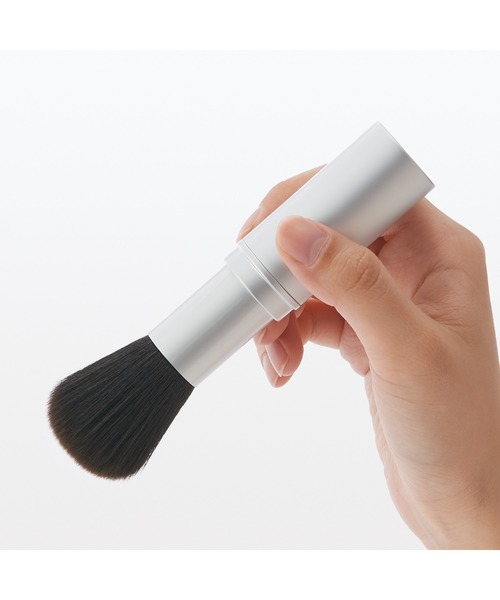 無印良品（MUJI） メイクブラシ ポリエステル携帯用フェイスブラシ