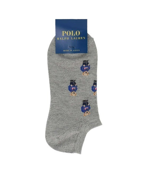POLO RALPH LAUREN 靴下 レディース ポロベア総柄 スニーカー