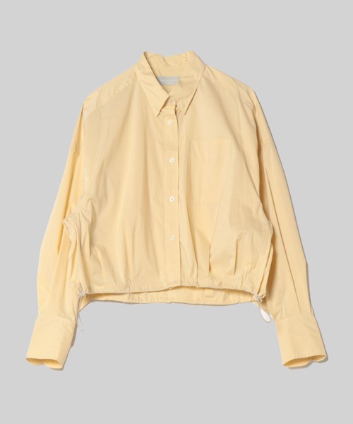 ブラウス シャツ ストレッチドロストショートシャツ レディース