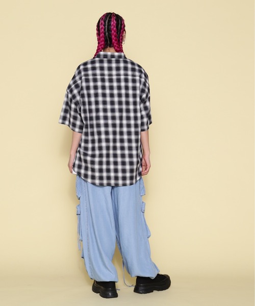 ブラウス シャツ 「WEB＆限定」WHITELAND/ホワイトランド/OWL/DENIM SSH レディース メンズ WHITELAND ブラウス シャツ 「WEB＆DEPOT限定」WHITELAND