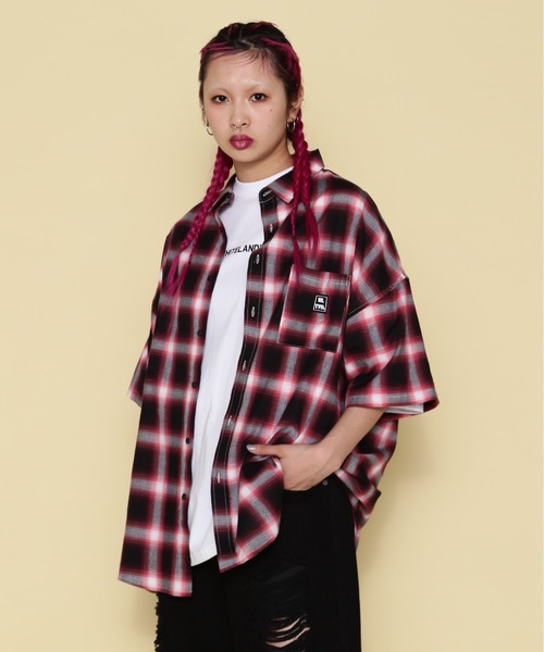 ブラウス シャツ 「WEB＆限定」WHITELAND/ホワイトランド/OWL/DENIM SSH レディース メンズ WHITELAND ブラウス シャツ 「WEB＆DEPOT限定」WHITELAND