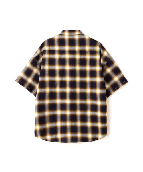 ブラウス シャツ 「WEB＆限定」WHITELAND/ホワイトランド/OWL/OMBRE CHECK SSH レディース メンズ WHITELAND ブラウス シャツ 「WEB＆DEPOT限定」WHITELAND