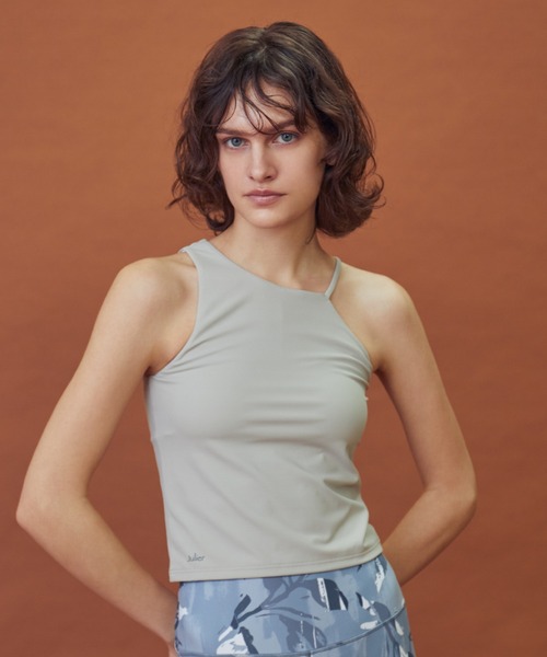 割引購入 Julier FITアシメミドルトップス／パット付き (定番)YOGA ヨガ・ピラティス