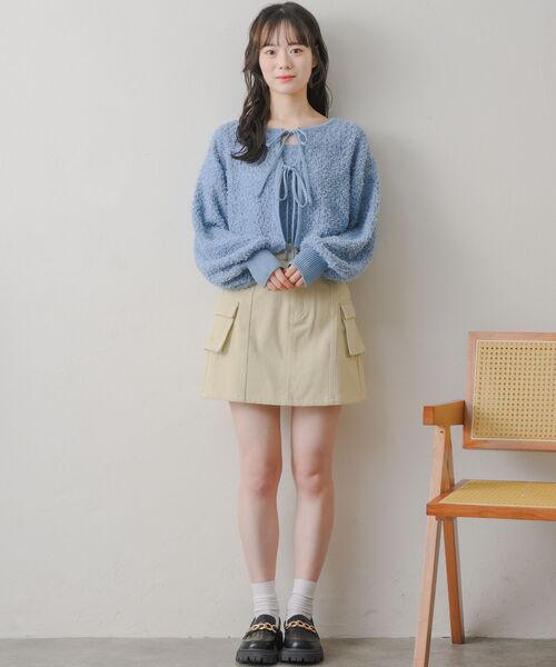 skページ♡ SLY スカート 3D PK F/LEATHER MINI SK スリーディ ポケット