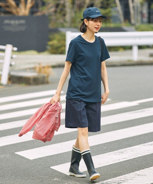 【試着のみ】エーグル AIGLE レインブーツ ロング　ダークブラウン 37 AIGLE - AIGLE(エーグル) レインブーツ 37 レディース - ダーク