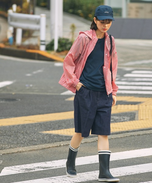 【Mikan】 MALOUINE BT ブラック 長靴・レインブーツ AIGLE 長靴 レインブーツ MALOUINE マロウィン ダブルストライプ