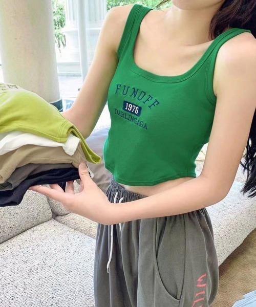タンクトップ ノースリーブ TANK TOP レディース FUNALIVE タンクトップ ノースリーブ カップ付き花柄レース