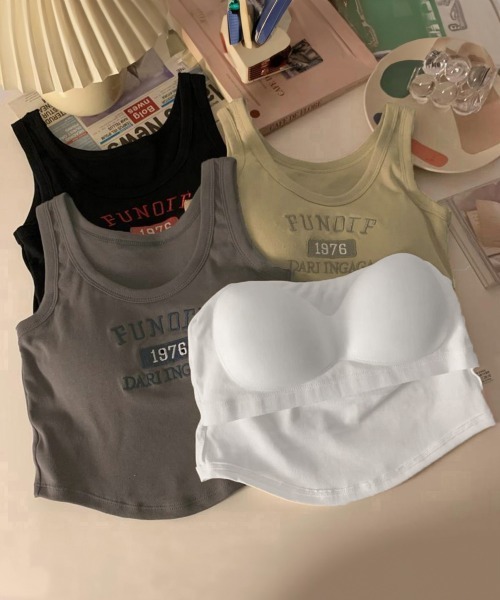 miniministore タンクトップ ノースリーブ ロゴタンクトップ