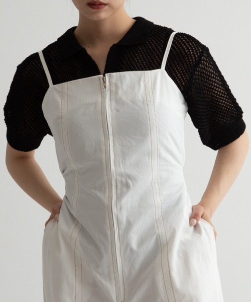 tシャツ vneck mesh shirt レディース
