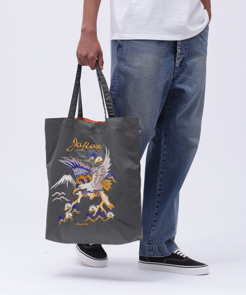 AVIREX トートバッグ 「直営店限定」JAPAN STYLE EMBROIDERY