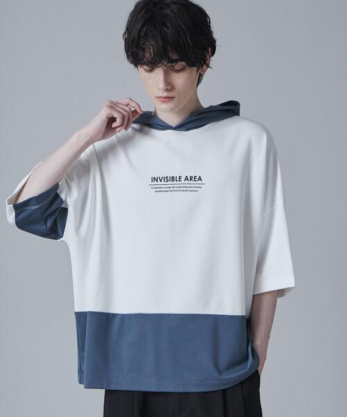 LUCY（ルーシー） tシャツ LUCY/ドルマンポンチフードT メンズ