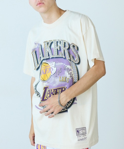 ★Mitchell & Ness NBA Crown Jewels Lakers T-Shirt 関税込★ Mitchell&Ness tシャツ Mitchell＆Ness/ミッチェル＆ネス Crown