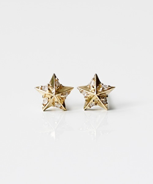 sowi ピアス K10 Meteor shower Star ピアス レディース