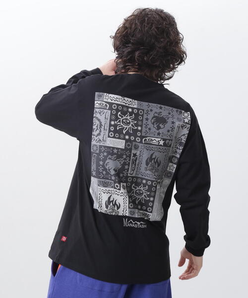 MANASTASH／マナスタッシュ／RE:CTN L／S TEE BANDANA MANASTASH tシャツ MANASTASH/マナスタッシュ/RE:CTN L/S TEE