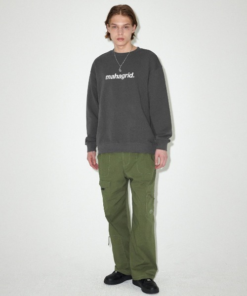 トレーナー スウェット 「mahagrid/マハグリッド」BASIC LOGO SWEATSHIRT/ベーシックロゴ スウェット レディース メンズ mahagrid/マハグリッド』BASIC LOGO SWEATSHIRT/ベーシックロゴ