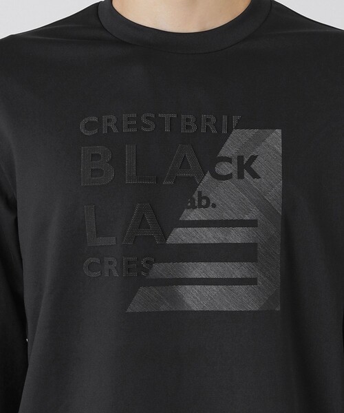 BLACK LABEL CRESTBRIDGE 長袖Tシャツ M 希望価格価格品 BLACK LABEL CRESTBRIDGE tシャツ 「BLACK lab.」ロゴ