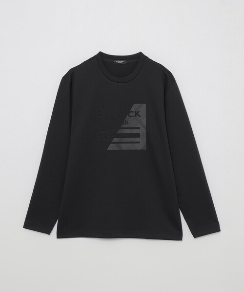 BLACK LABEL CRESTBRIDGE 長袖Tシャツ M 希望価格価格品 BLACK LABEL CRESTBRIDGE tシャツ 「BLACK lab.」ロゴ