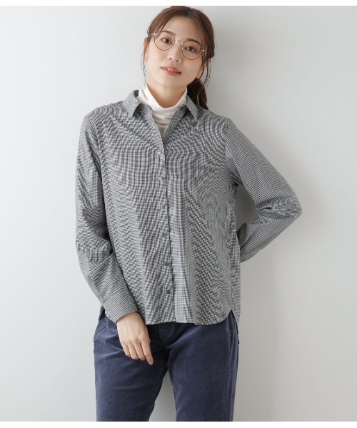 NEWYORKER（ニューヨーカー） ブラウス シャツ カラードラインレトロ