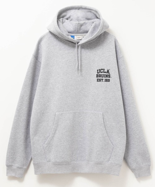 USA製 UCLA パッチ付き スウェットパーカー 紺☆フーディー