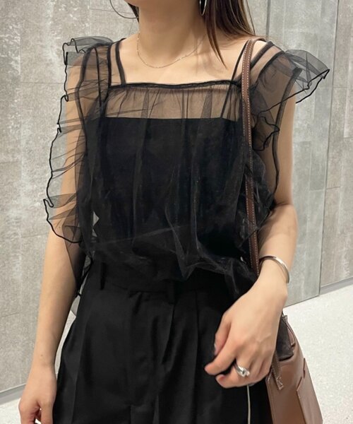 「Marilyn Moon」 ノースリーブブラウス FREE ブラック レディース 120316021.jpg?v=1749706803