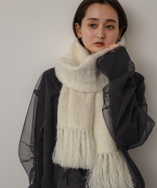 SENSE OF PLACE by URBAN RESEARCH ストール マフラー シャギー