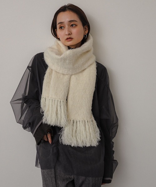 SENSE OF PLACE by URBAN RESEARCH ストール マフラー シャギー
