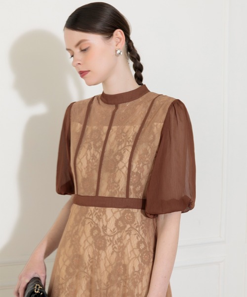 「Leja」 半袖ワンピース SMALL グレー レディース Leja 「Leja」 半袖ワンピース SMALL グレー レディース