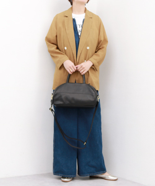 perche（ペルケ） ボストンバッグ perche / ガーメントレザー