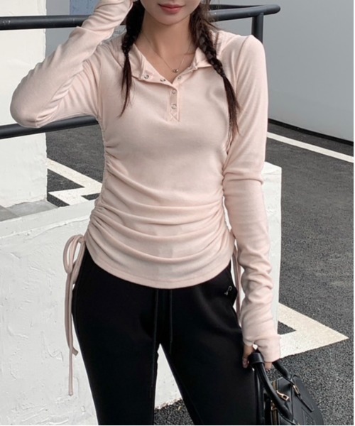 tシャツ シャーリング ノースリーブ フーディ トップス レディース tシャツ チェック柄 ドローストリング ノースリーブシャツ
