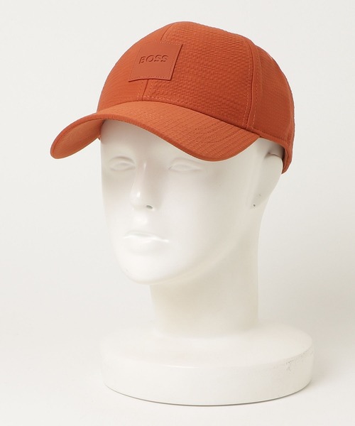 BOSS（HUGO BOSS） キャップ 帽子 シアサッカー ロゴパッチ メンズ