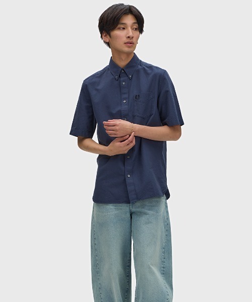 FRED PERRY（フレッドペリー） シャツ 半袖 Oxford Shirt